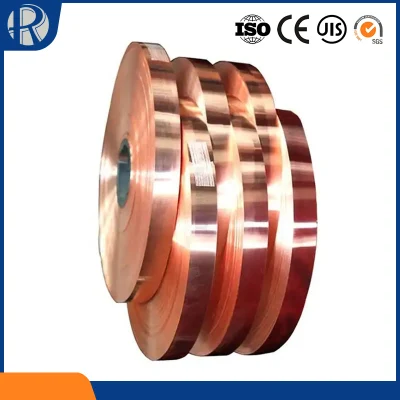 Rollo de bobina de hoja de bobina de cobre, hoja lisa de cobre rojo Tu1, Tu0, Tu2, Tp1, electrónico, no