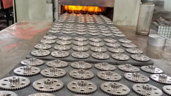 Piñón de engranaje de metalurgia de polvos de sinterización de precio competitivo de alta precisión personalizado de fábrica